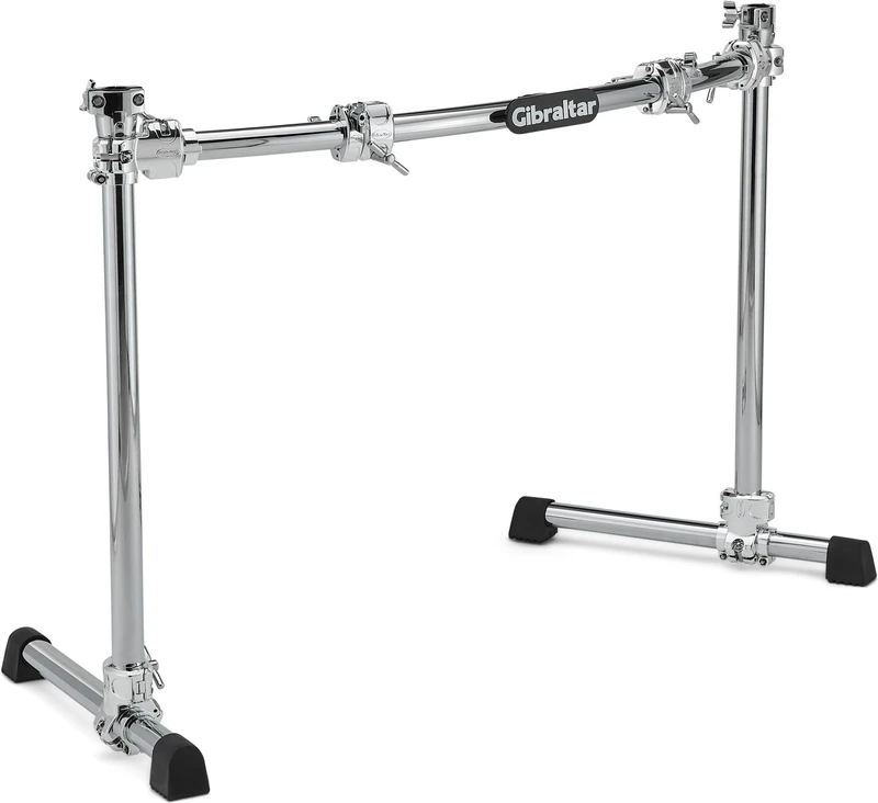 Gibraltar Rack System - Chrome Series II Curved GDR100C-CHR - 1x40“ curved rod - 2x30” rods with cymbal arm adapters - 2x20" rack feet