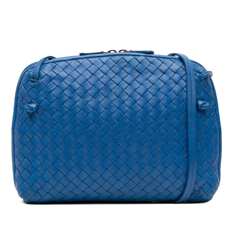 Bottega Veneta Pre-Loved Nappa Intrecciato Nodini Crossbody Bag