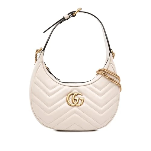 Gucci Pre-Loved Mini GG Marmont Half Moon Bag