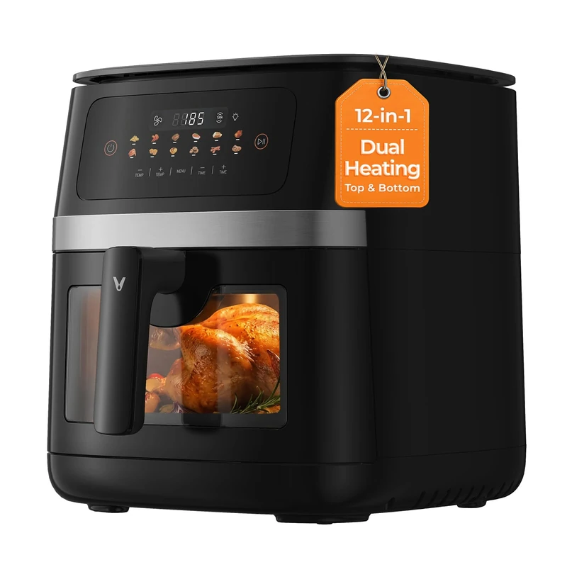 VIOMI 7L Vortex Air Fryer - 2000W Dual Heating, 12-in-1 Digital Touchscreen