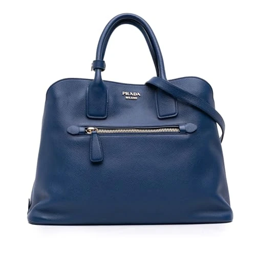 Prada Pre-Loved Saffiano Cuir Open Promenade Satchel Handbag