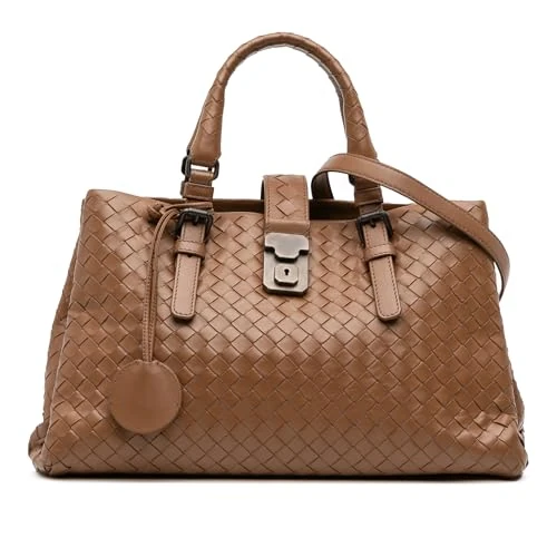 Bottega Veneta Pre-Loved Small Nappa Intrecciato Roma Satchel