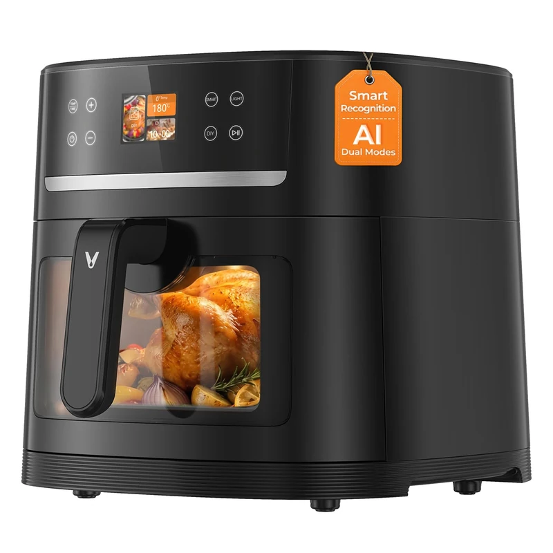 VIOMI 8L Vortex Max Air Fryer 1800W, TFT Touchscreen, 12-in-1, Smart Camera