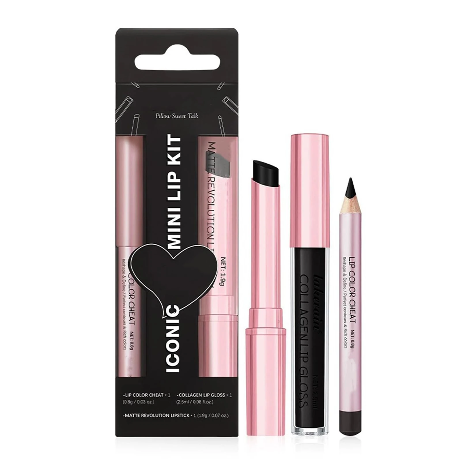 3PCS Matte Lipstick & Liner Combo with Hydrating Balm – Waterproof Long Lasting 24 Hours Smudge-Proof Gloss Crayon, Highly Pigmented Lip Tint Makeup Kit, Lovely Daily Cosmetic Gift Pack (5#)