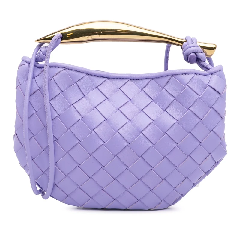 Bottega Veneta Pre-Loved Baby Lambskin Intrecciato Sardine Bag Satchel