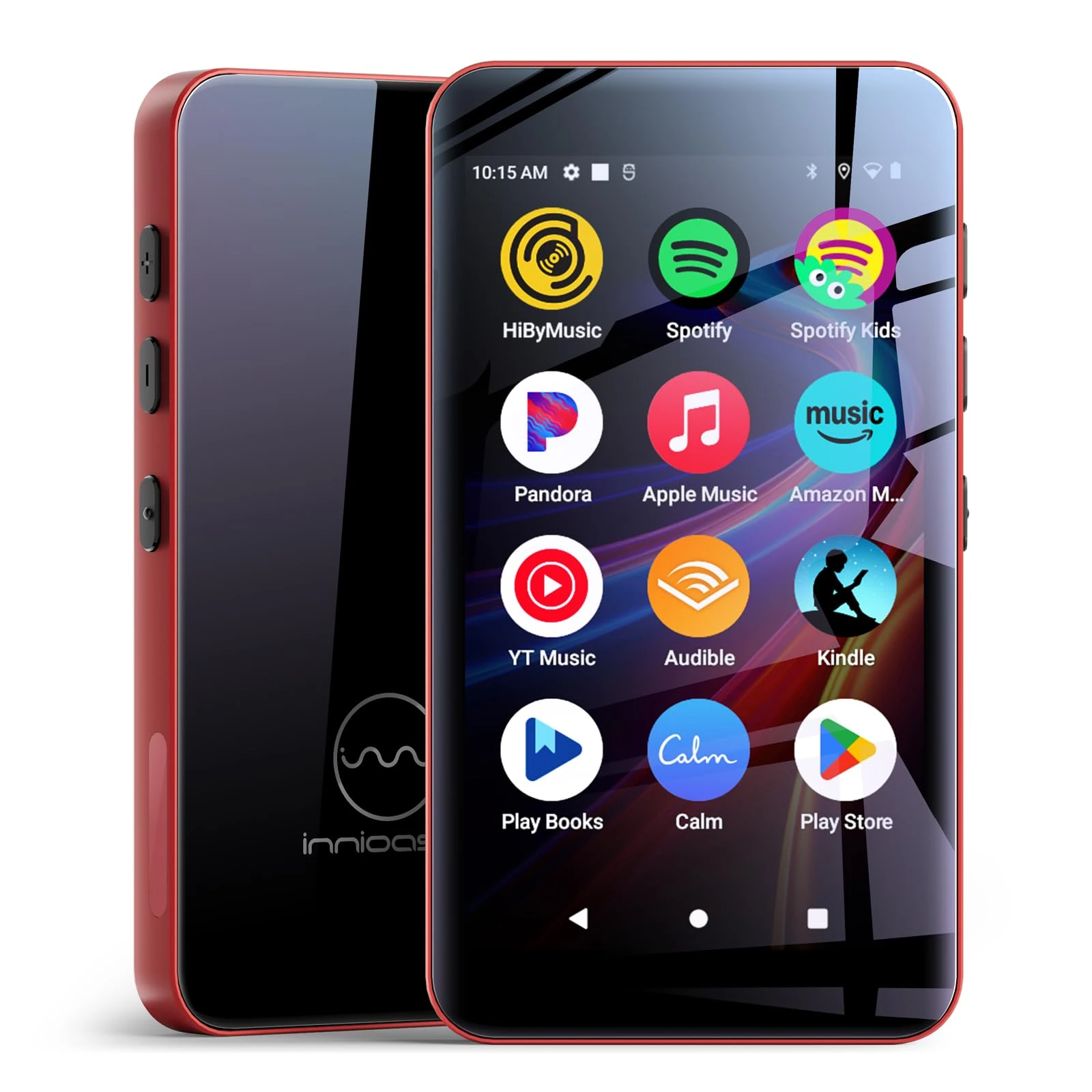 MP3 Players with Bluetooth WIFI,160GB innioasis MP3 Players with Spotify, Spotify Kids, Pandora, Play Store, Parental Manager App, Calm, 4" HD Full Touch Screen MP4 Music Player for Kids (Red)