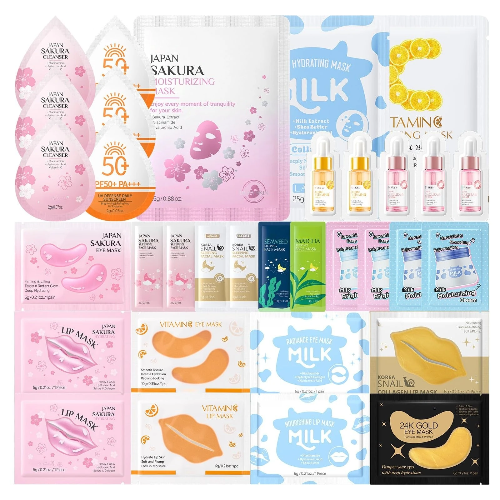 33Pcs Pamper Gifts for Women, Skincare Set for Teenage Girls