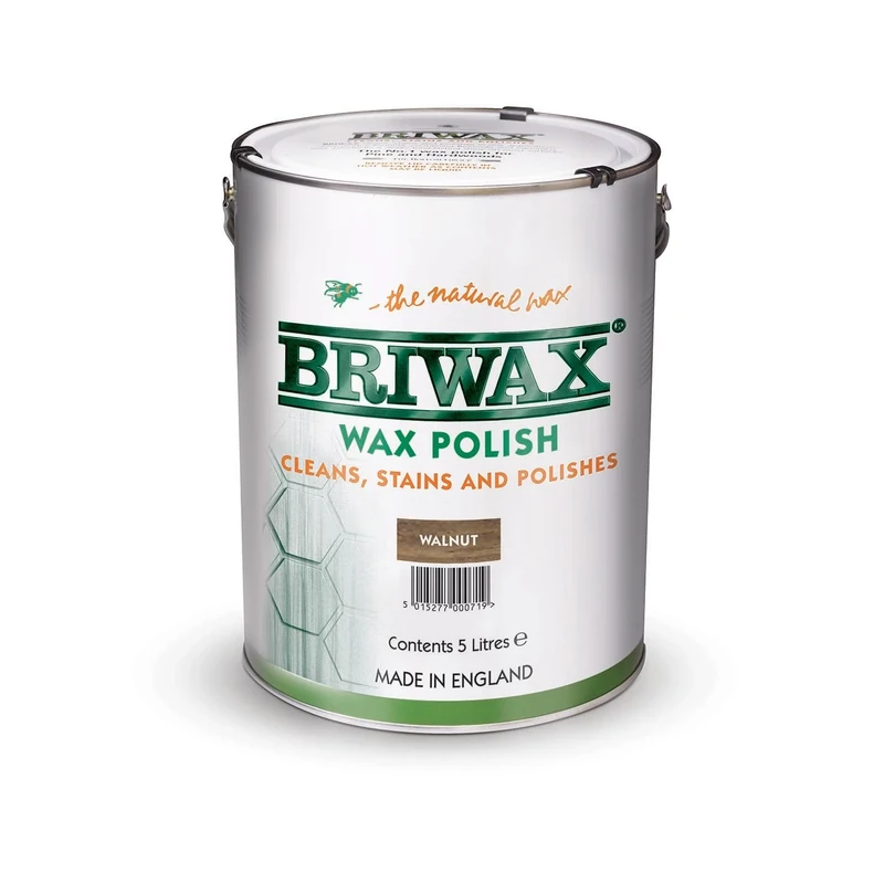 Briwax Wax Polish Walnut 5ltr