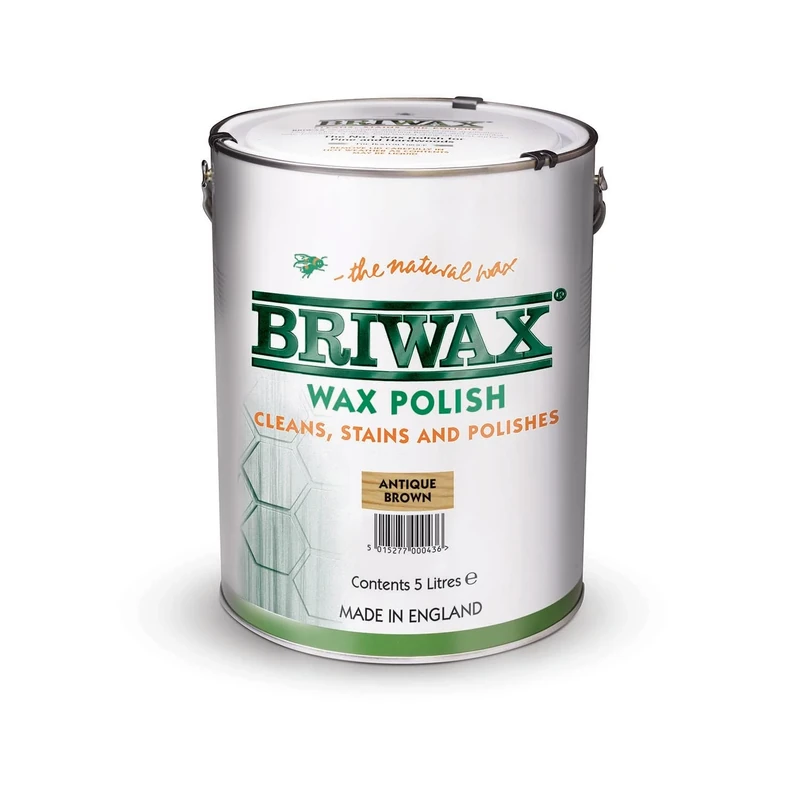 Briwax Wax Polish Antique Brown 5ltr
