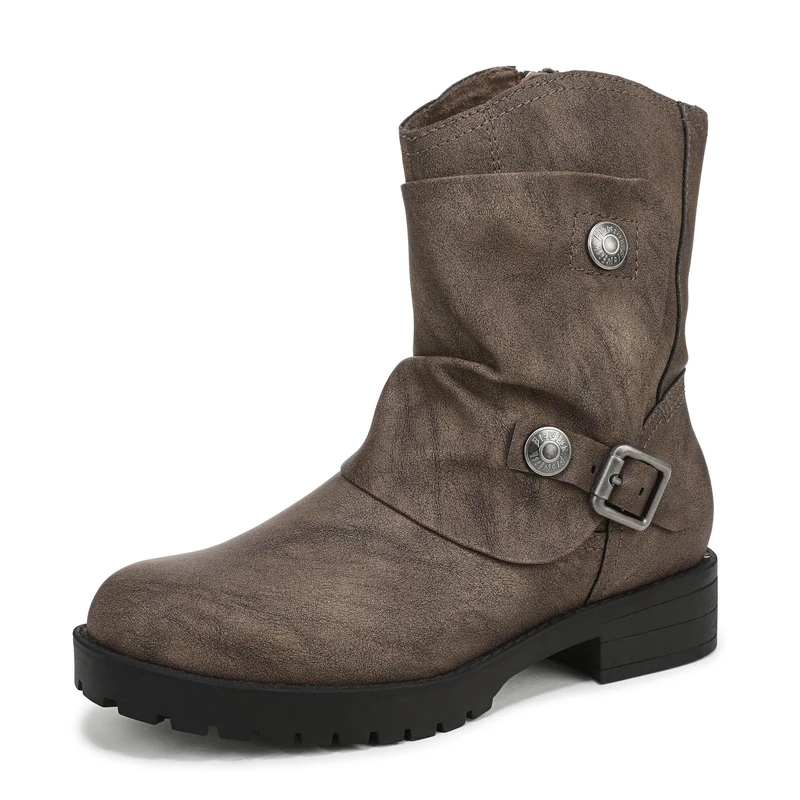 Blowfish Women's Dallas Ankle Biker Boots, Dark Brown, Medium Fit, UK 8