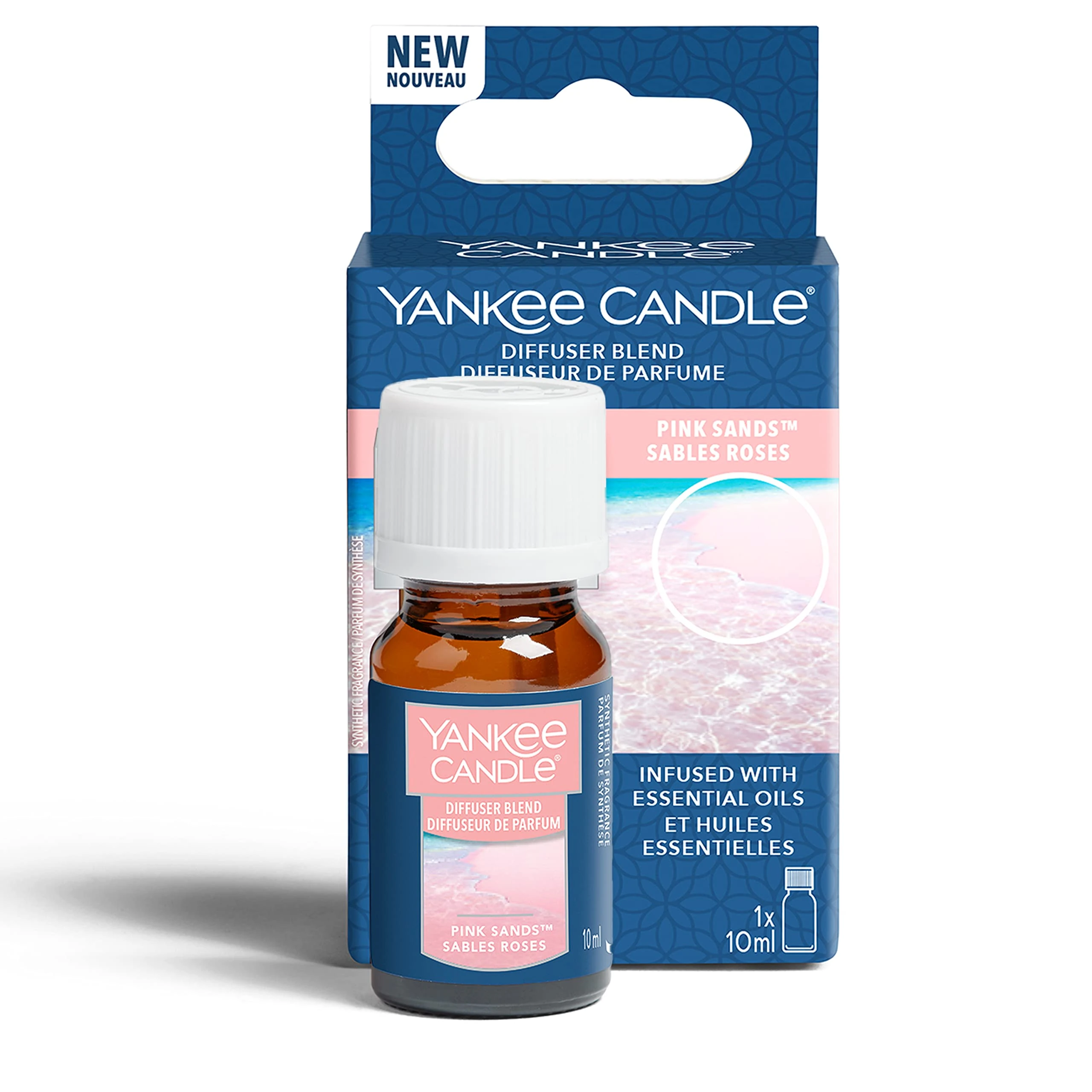 Yankee Candle Ultrasonic Aroma Diffuser Oil | Pink Sands Diffuser Refill | 10ml | 3 Count