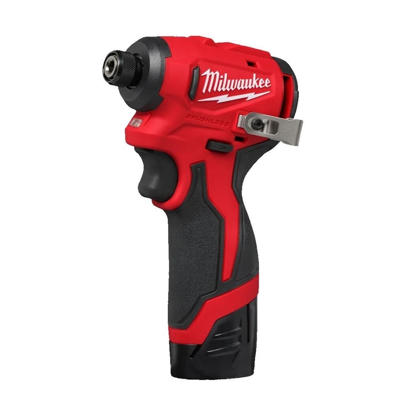 Milwaukee M12BLIDRC-202C M12 Compact Brushless Impact Driver Kit 2 x 2.0Ah - Image 1