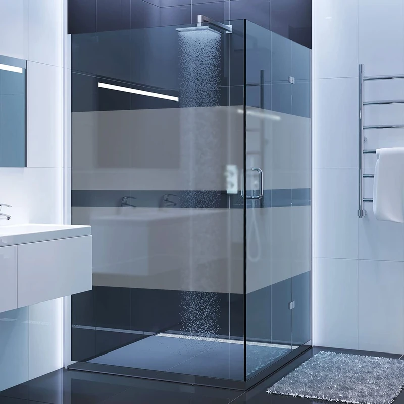 Ambiance Sticker Anti-Blackout Window Film – Full Strip – Privacy Screen Sticker for Glass and Shower Door – H55 x L200 cm