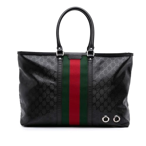 Gucci Pre-Loved Large GG Imprime Web 500 Tote