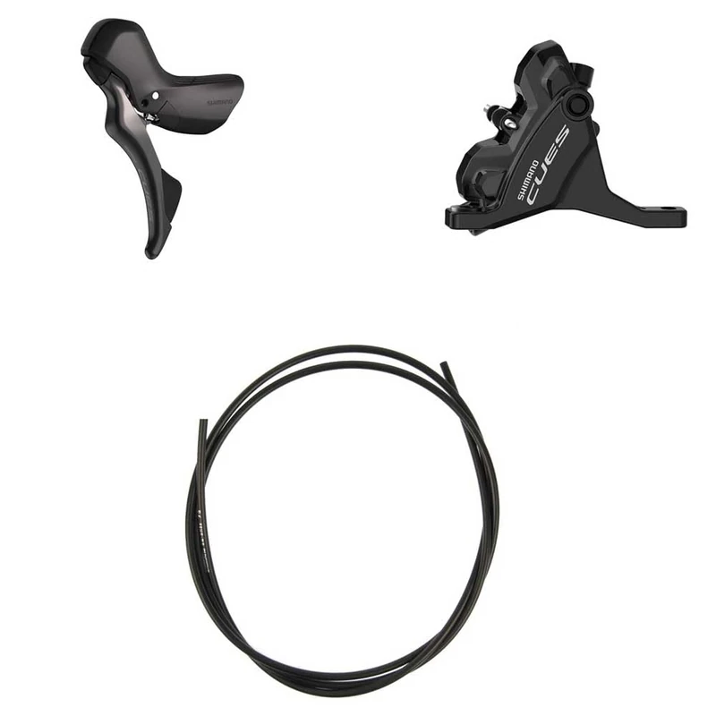 Shimano CUES ST-U6030+BR-U6030 2-Speed Disc Brake, Black, One Size