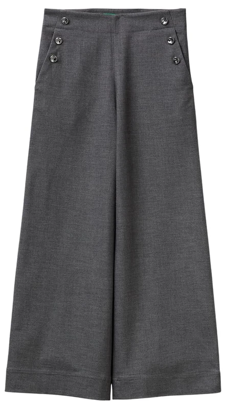 United Colors of Benetton Women's Pantalone 44t0df0b3 Trouser, Grey, 10