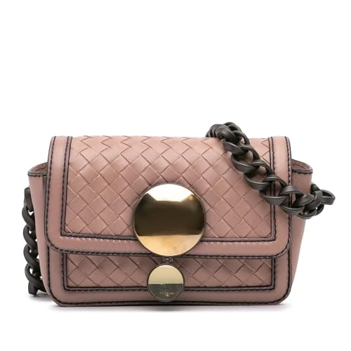 Bottega Veneta Pre-Loved Nappa Intrecciato Mirror Lens Shoulder Bag