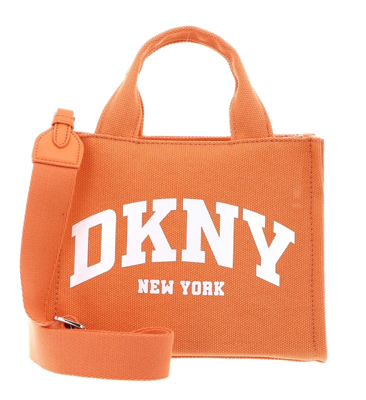 DKNY Women's Hadlee Small Tote Bag, Orange Sherbet - Image 1