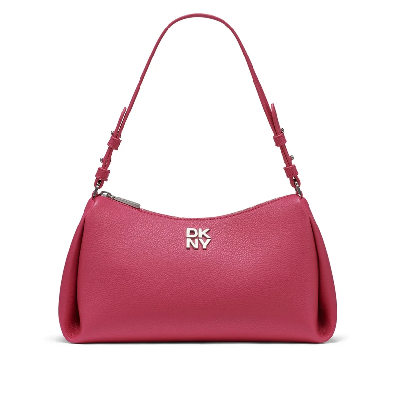 DKNY Women Remy Top Zip Shoulder Bag, hot Pink, Small