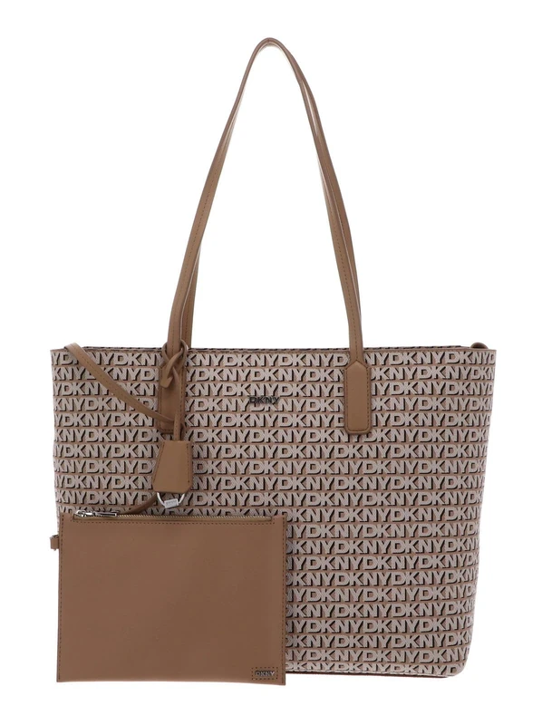 DKNY Women's Saige EW Top Zip Tote Bag, Cappuccino