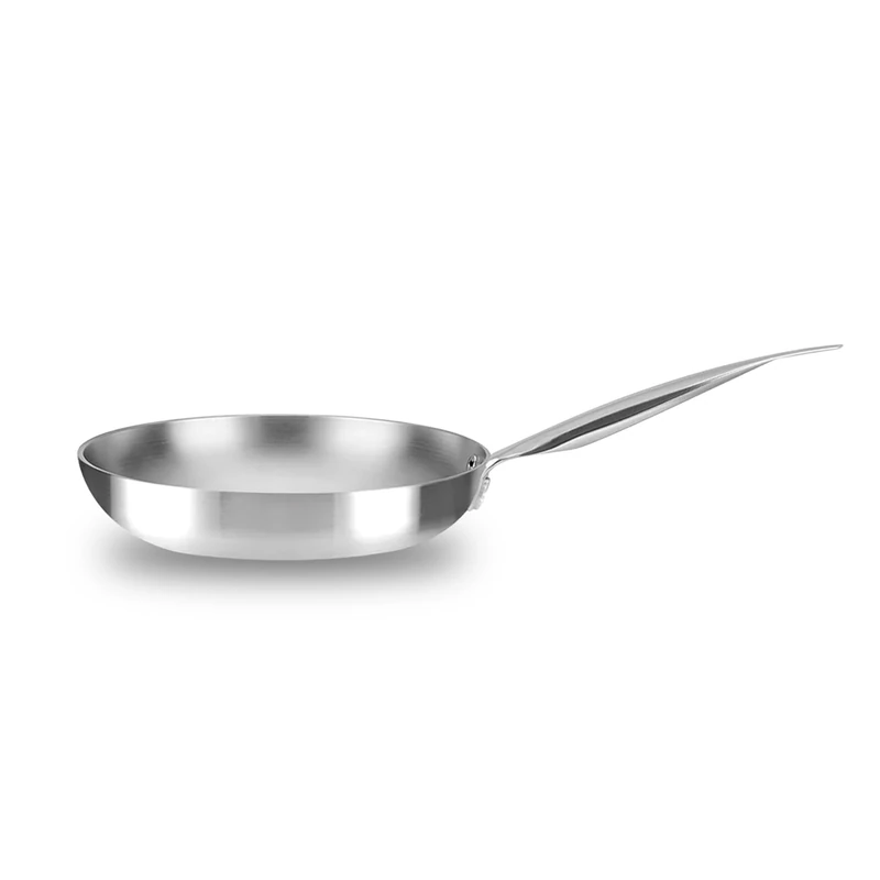 Wintem High Flared Pan in Aluminium 32 cm with 4.6L Stainless Steel Handle - Suitable for Induction, Gas, Electric and Glass Ceramic Hobs - Oven Safe up to 300 °C - Dishwasher Safe - Image 1