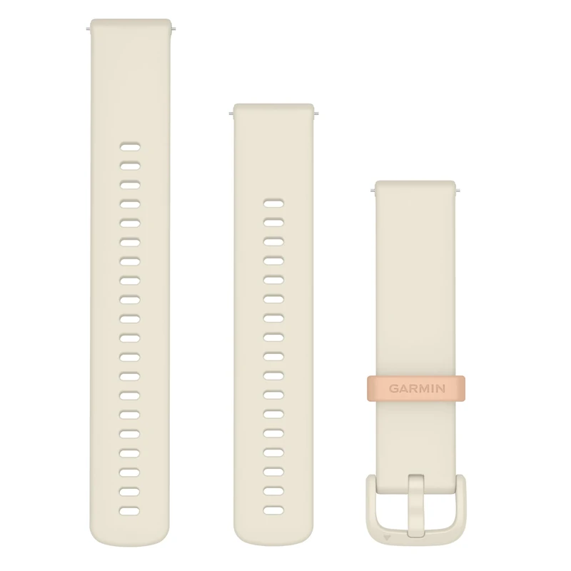 Garmin vivoactive 6 (for Amazon Exclusive), 20mm Quick Release Smartwatch Band, Original accessory, Bone/Pink Dawn