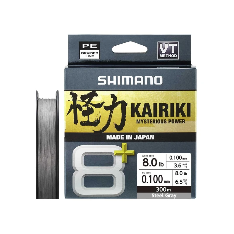 Line Kairiki 8+ - 300m 0.10mm 7.3kg Grey