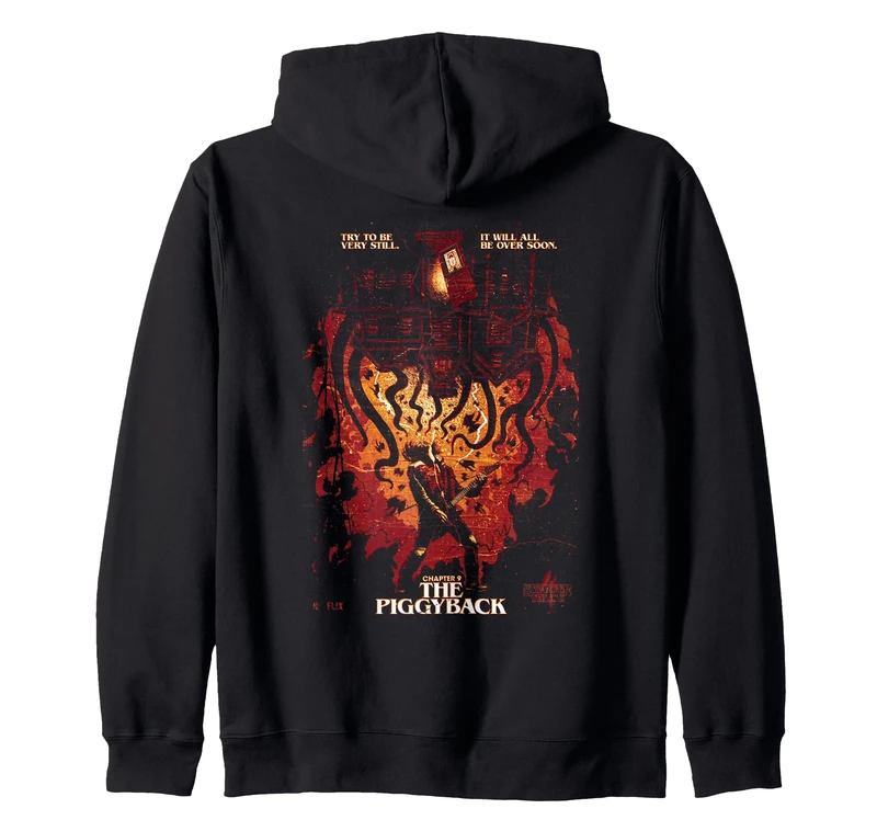 Stranger Things Eddie Munson Poster Zip Hoodie