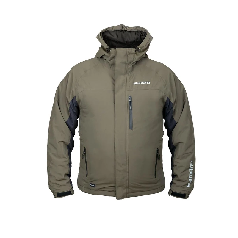 Shimano Rain Jacket Padded Green - XXL - Image 1