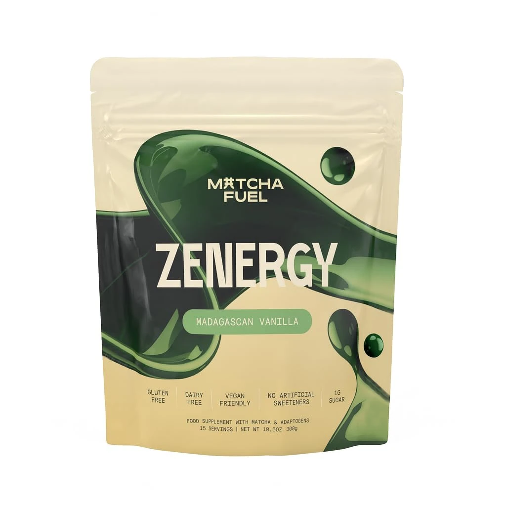 Matcha Fuel SuperLatte - Mushroom, Superfood & Adaptogenic Latte Powder | Energy, Focus & Immunity | Lion's Mane, Reishi, Cordyceps, KSM-66 Ashwagandha | Vegan | 30 Servings (600g) | Vanilla Flavor