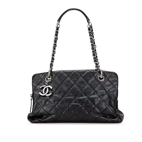 Chanel Pre-Loved Quilted Iridescent Caviar Chic Shopping Tote