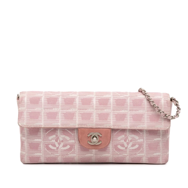 Chanel Pre-Loved New Travel Line Nylon East West Flap Shoulder Bag