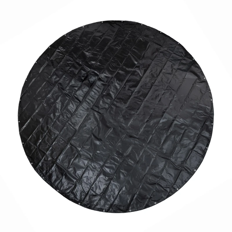 GUARD SHIELD Round Tarp Waterproof Heavy Duty Black 18 Feet Cover Outdoor Inflatable Pool Ground Cloth Tarps for Under Pool