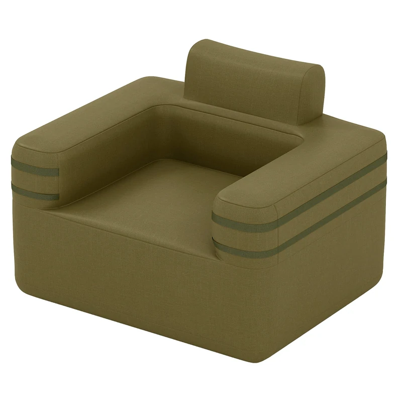 SPOTRAVEL Inflatable Camping Sofa, Blow Up Single Couch (103 x 83 x 78 cm)
