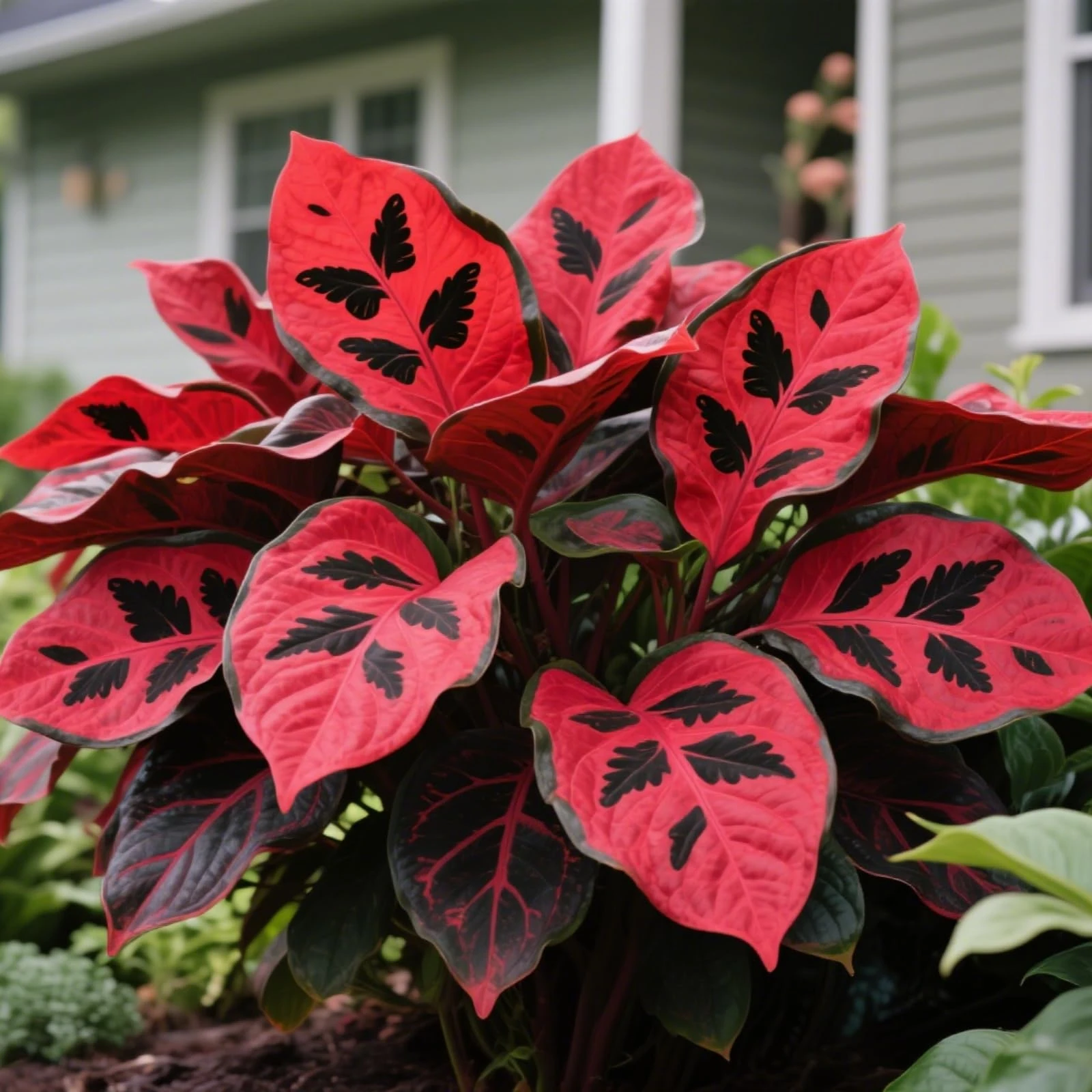Shade-Tolerant Hosta Rhizomes/Suitable for Shade Planting/Ground Planting in Groups/Low-Maintenance Flower/That Grow Fast/Golden Jade Carving-8 Roots-I