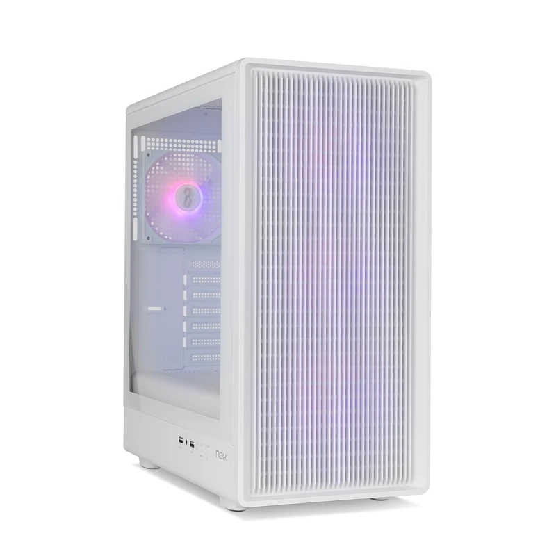 NOX Xtreme Products Hummer IOTA – ATX Semi-Tower | M-ATX | ITX Includes 4 120mm ARGB Fans, Front Mesh, Side Tempered Glass, USB 3.0, 330mm GPU Support, Magnetic Filter
