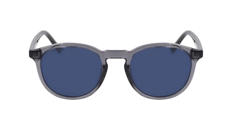 Lacoste Unisex Adult Sunglasses L916S - Transparent Grey with Solid Blue Lens