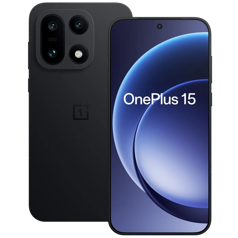 OnePlus 15 Tri-chip AI smartphone with Snapdragon 8 Elite Gen5, 6.78" 165Hz Display, 7300mAh Battery, Triple 50MP Flagship Cameras, 12GB RAM+256GB Storage, Infinite Black, 3-year Extended Warranty - Image 1