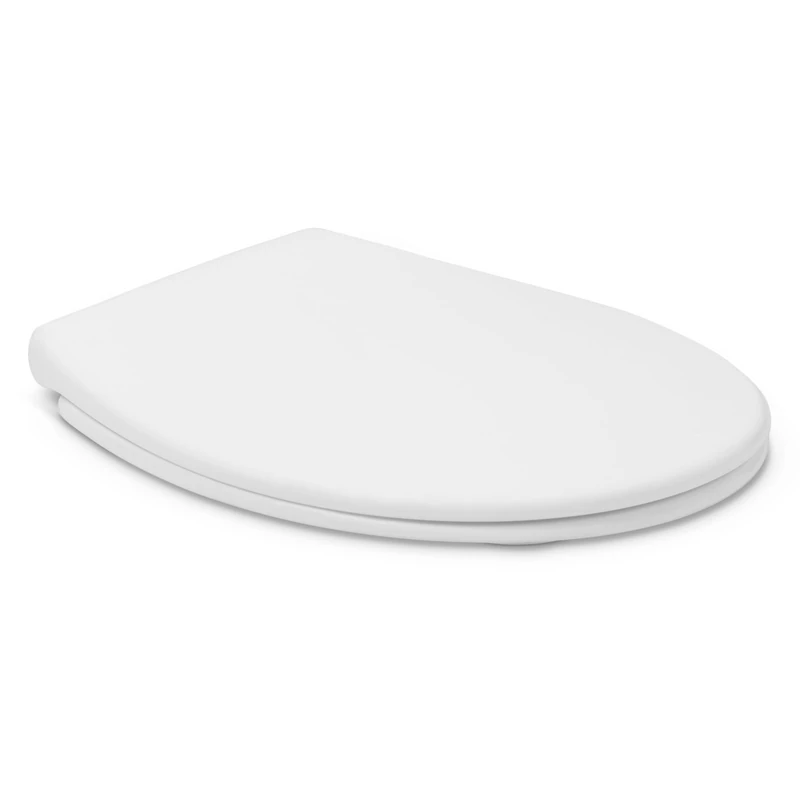 TATAY Toilet Seat Soft Close Universal | Quick Release | Fits Oval Toilets | Durable & Recycled Material | Antibacterial | O-Shape – 37 x 44.5 cm – Golf Model – White