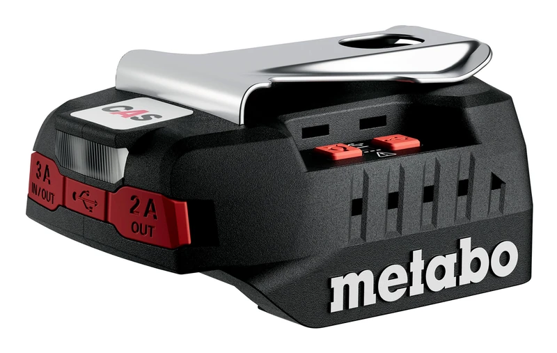 metabo Power-Charger PC 18-65 - 18 V Charger & Power Bank with LED Light, 65 W, Quick to Use for Travel, Mobile Charging for Smartphone, Tablet, Laptop - Includes Power Adapter and USB-C Cable