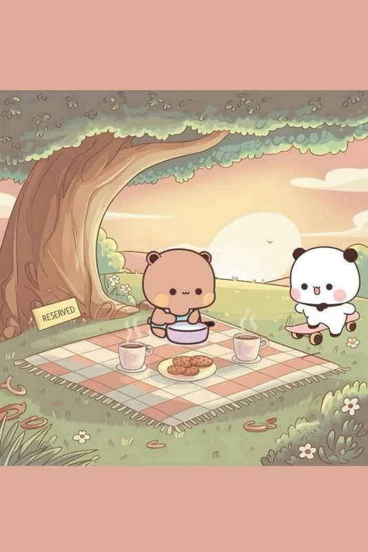 Bubu & Dudu Golden Hour Picnic Notebook: Cozy Sunset Journal