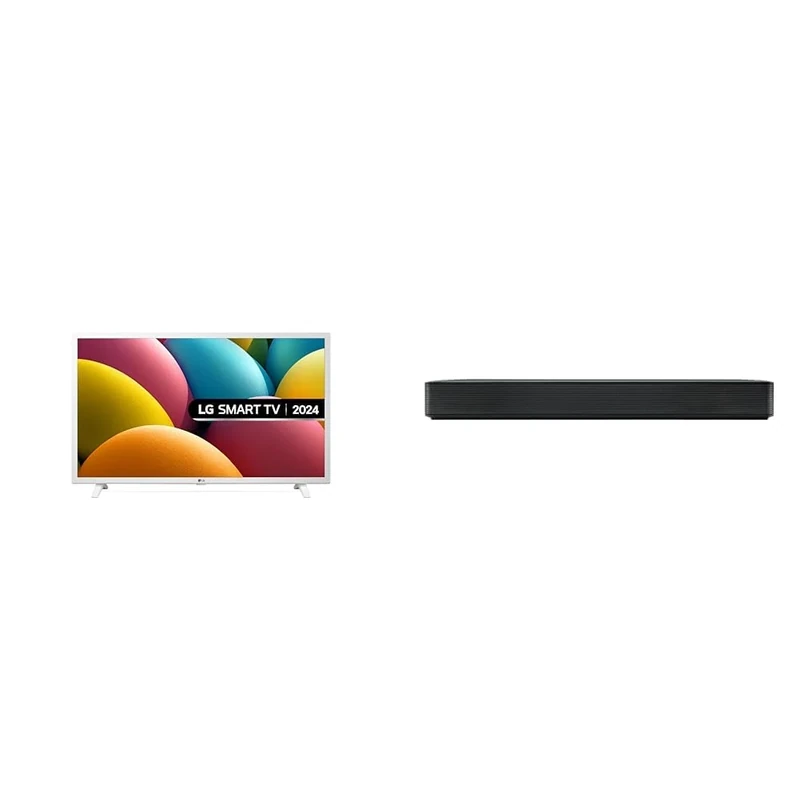 LG 32LQ63806LC (2024) 32-Inch Full HD HDR Smart TV bundle with SQM1 Bluetooth All-In-One Soundbar 2.0 Channel