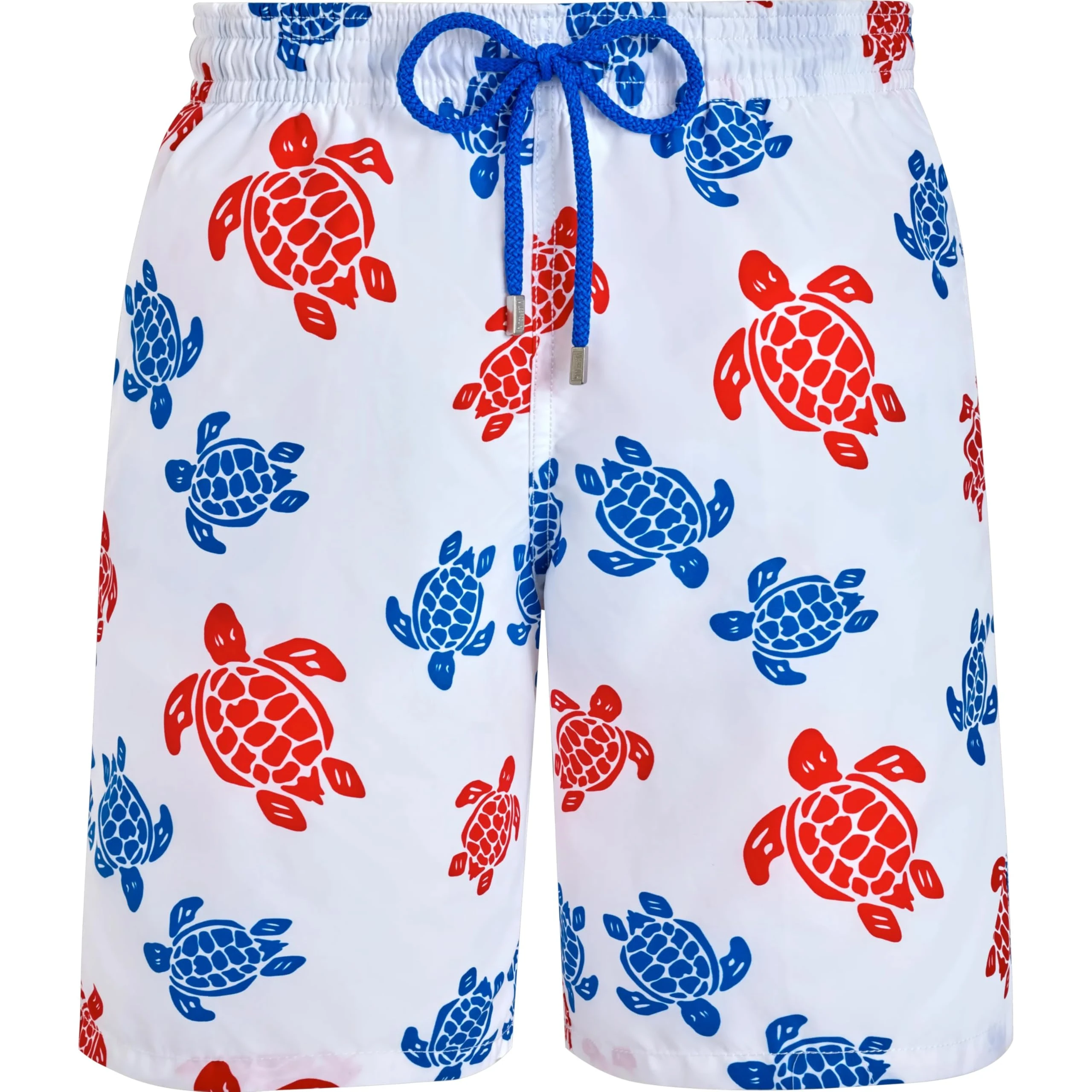 Vilebrequin, Long Swim Shorts Tortues Multicolores, XXL, White