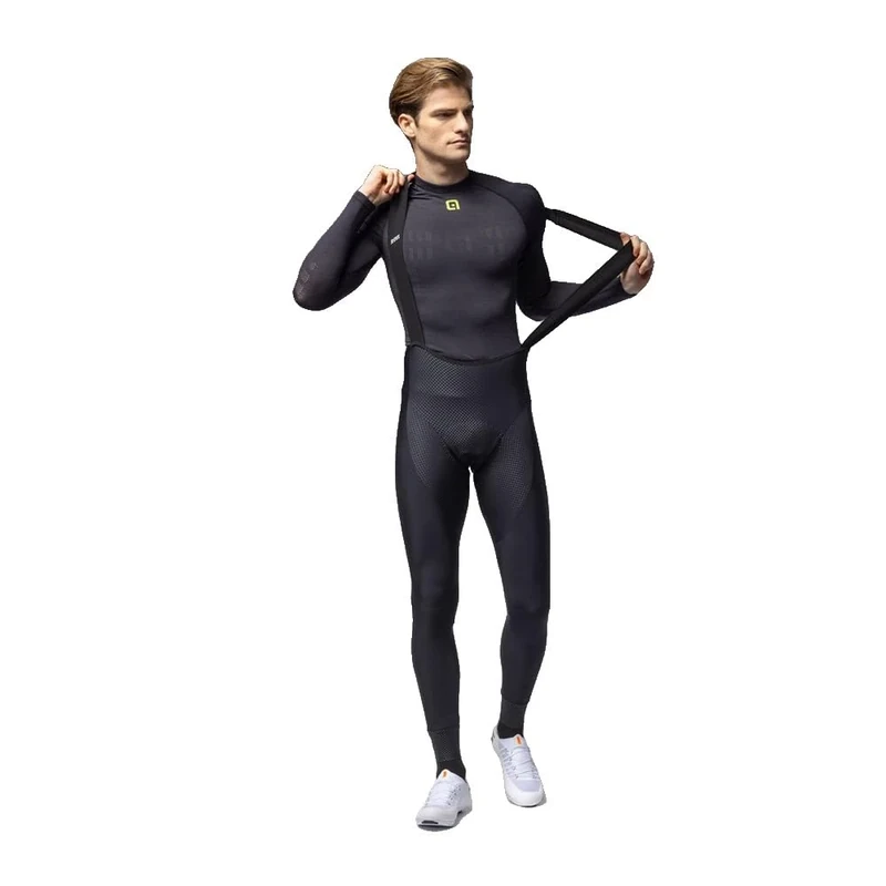 Alé Cycling Men's R.EV1 Voltage Bib Tights, Black, S