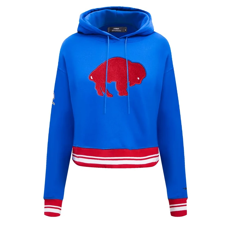 Pro Standard Women's NFL Retro Classics Brushed Back French Terry Cropped Pullover Hoodie