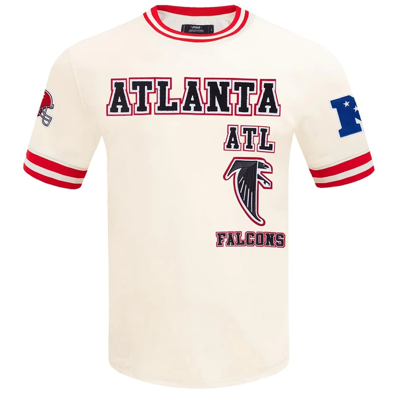Pro Standard Mens NFL San Francisco 49Ers Retro Classics Short Sleeve Tee Eggshell/Red M