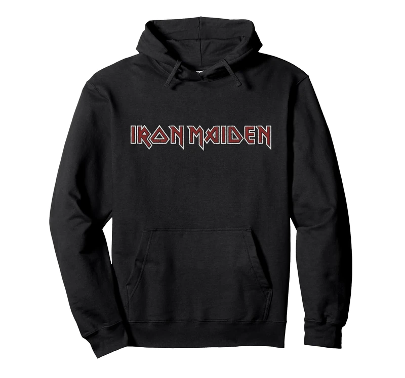 Iron Maiden Vintage Cityscape Pullover Hoodie - Image 1