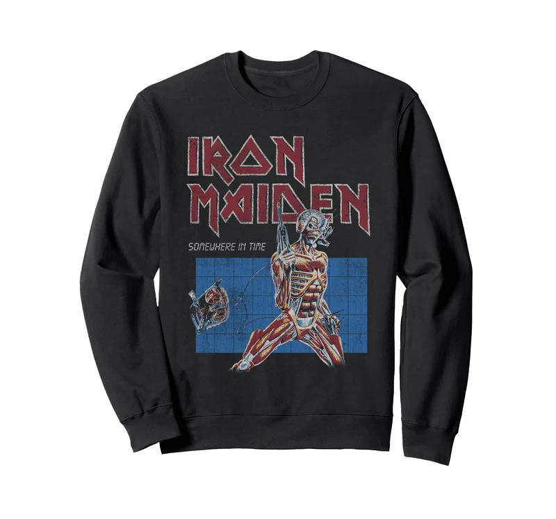 Iron Maiden Somewhere In Time Grid Sweatshirt