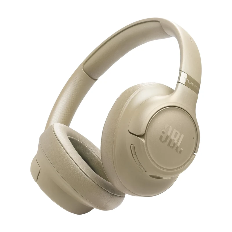 JBL Tune 730 BT Wireless Over-Ear Headphones with JBL Pure Bass Sound, Bluetooth 6.0, Foldable Design, Audio Cable, 76-Hour Battery Life and Google Fast Pair/Microsoft Swift Pair, Beige