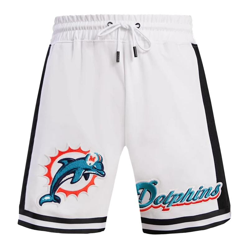 Pro Standard Mens NFL Miami Dolphins Retro Classics Athletic Short White/Black M